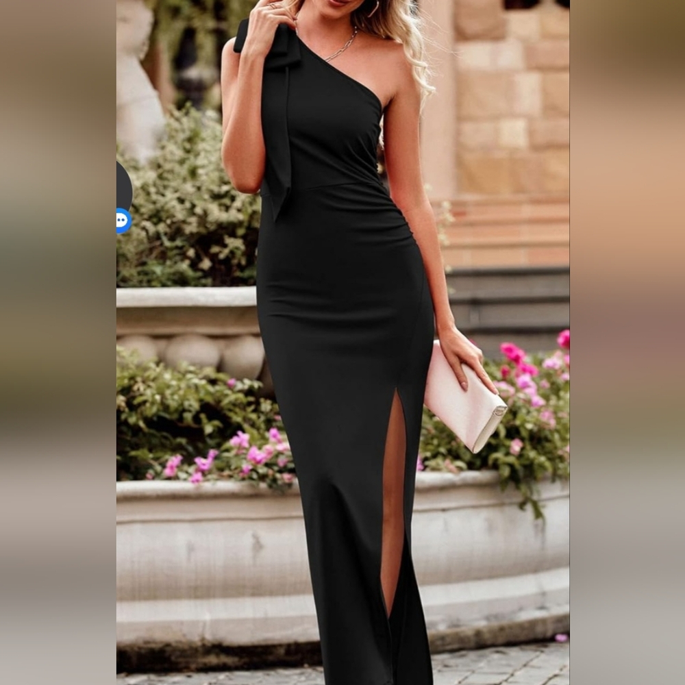 Zesica One Shoulder Evening Gown NWT Size Large - Picture 3 of 5
